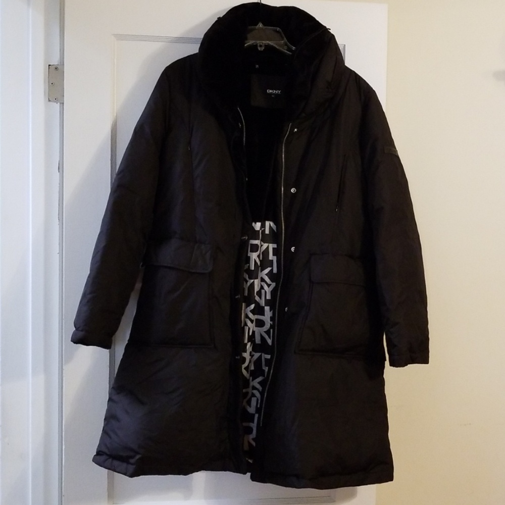 DKNY winter coat size XL black